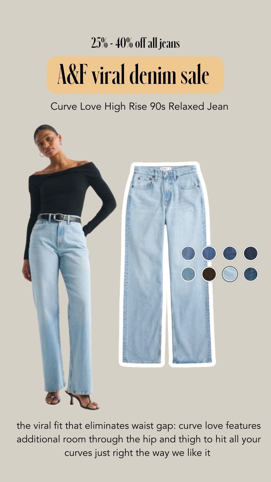 curve love high rise 
up to 40% off 

#LTKSaleAlert #LTKMidsize #LTKootd