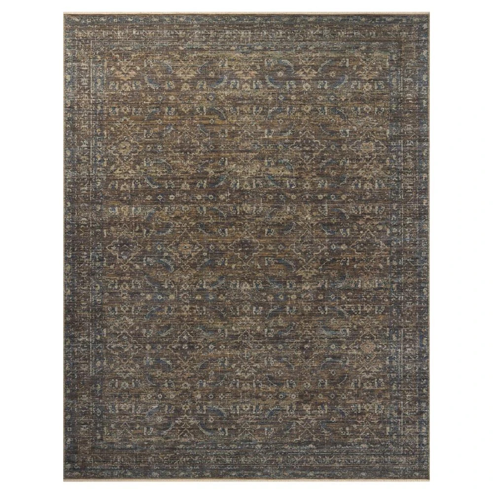 Hestia Global Bazaar Tobacco Vintage Patterned Rug - 4'x6' | Kathy Kuo Home