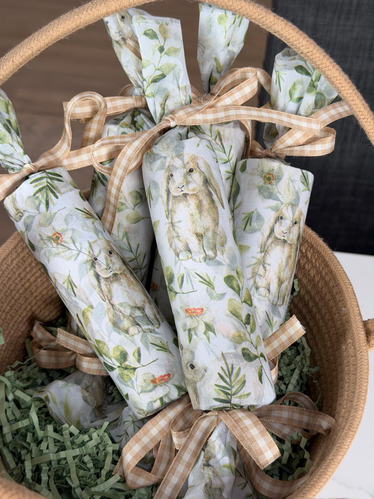 🐰 The cutest little Easter surprise idea that doubles as a treat + activity!

These bunny surprise rolls are such a fun way to reuse paper towel rolls and turn them into something magical. Just fill them with tiny goodies like stickers, tattoos, bunny crayons, squishies, lip balm, and even a chocolate bunny for an extra sweet touch.

Wrap them up like a festive treat with tissue paper, twist the ends, and tie with ribbon — they look so adorable and feel like opening a little present!

Perfect for Easter baskets, party favors, or classroom surprises 🫶

#EasterIdeas #EasterTreats #KidsEaster #EasterDIY #SpringFun #EasterBaskets #LTKFamily

#LTKKids #LTKSeasonal