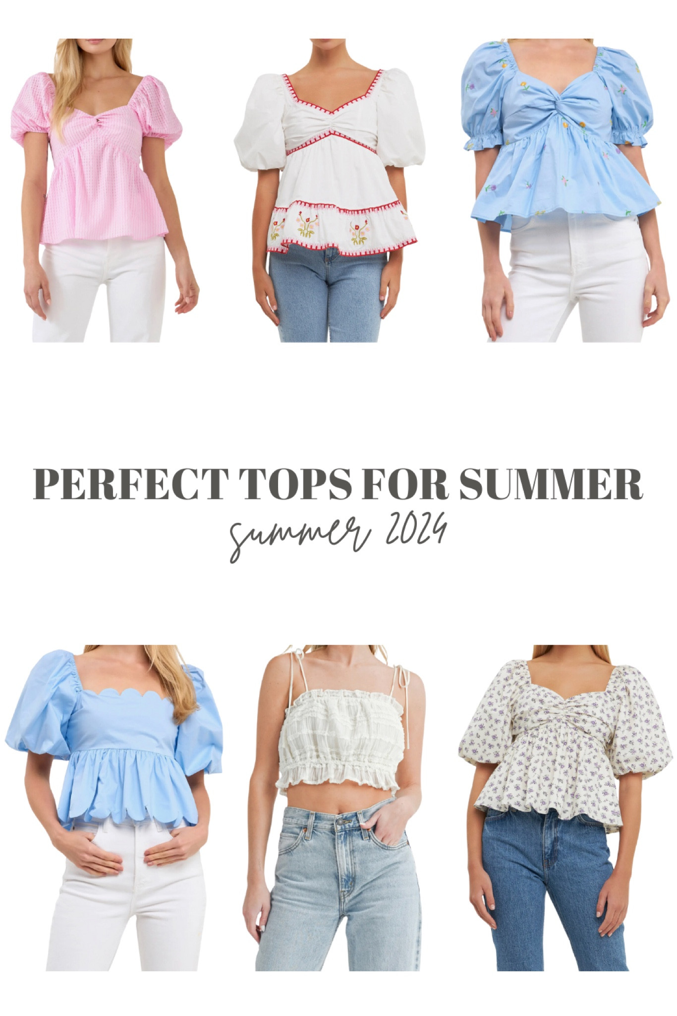 Cute tops for this summer 2024! 

Summer tops, girly tops, summer outfits, summer fashion, summer outfit 2024, summer outfit aesthetic, summer tops for women, summer tops aesthetic

#LTKU #LTKSeasonal #LTKstyletip