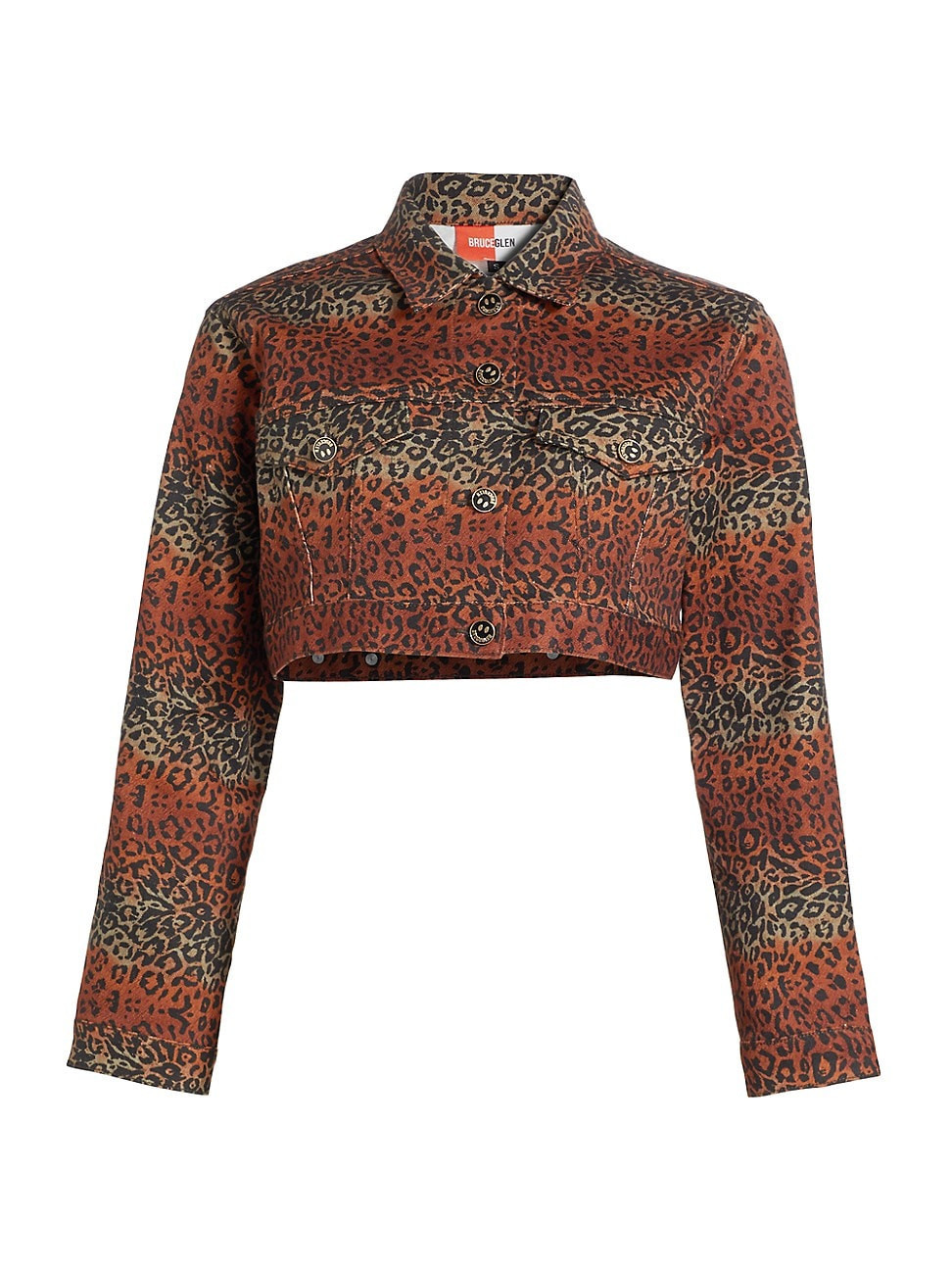 Women's Leopard Crop Jacket - Brown - Size XS | Saks Fifth Avenue