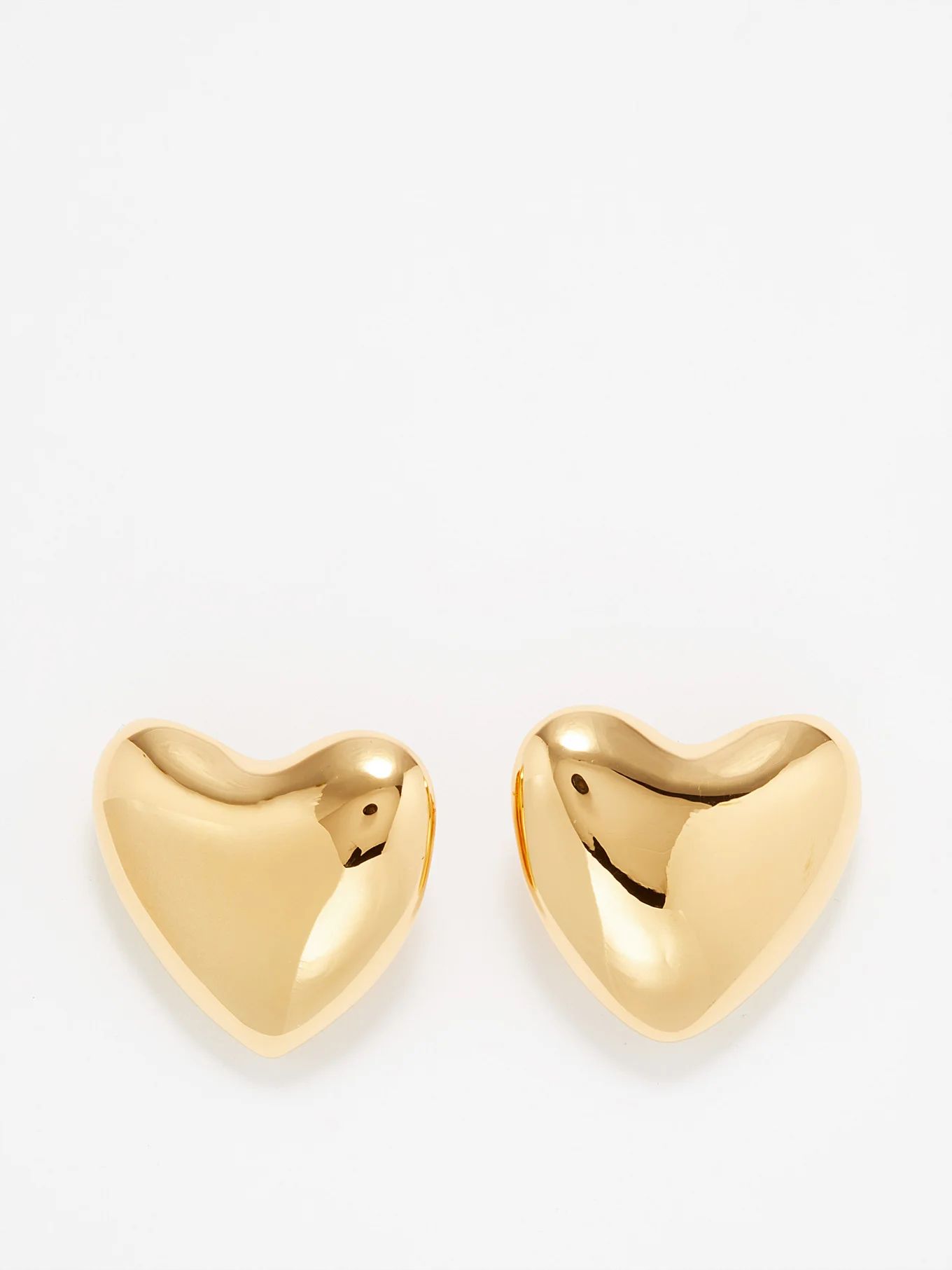 Voluptuous Heart 14kt gold-filled earrings | Matches (UK)