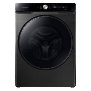 Samsung 4.5 cu. ft. Large Capacity Smart Dial Front Load Washer with Super Speed Wash in Brushed ... | The Home Depot