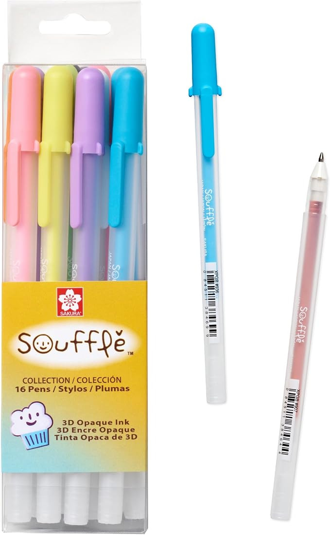 SAKURA 3D Soufflé Pen - 3-D Pen for Lettering, Drawing, Line Borders, Ornaments, & More - Opaque... | Amazon (US)