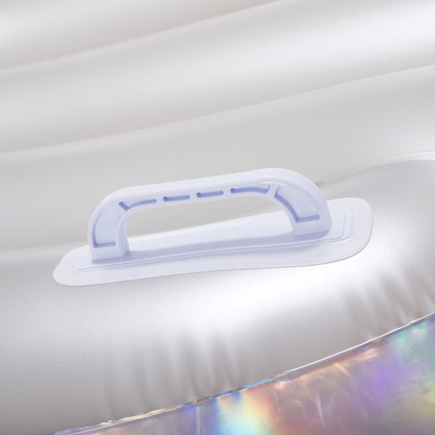 Play Day Inflatable Holographic Seashell Pool Float, Holographic Silver, for Adults, Unisex | Walmart (US)