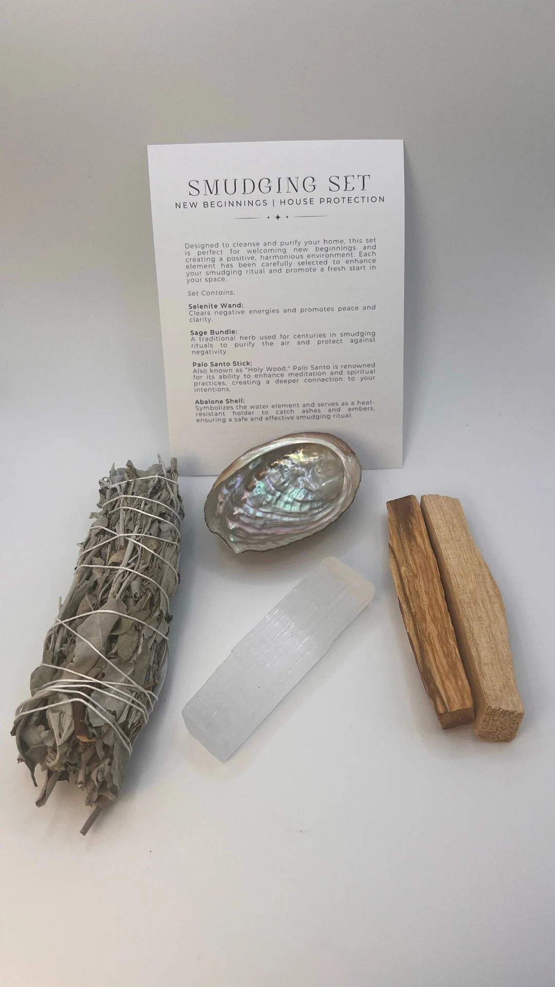 Sage Smudging Kit | New Beginnings and House Protection | Sage, Palo Santo and Selenite - Etsy Ca... | Etsy (US)