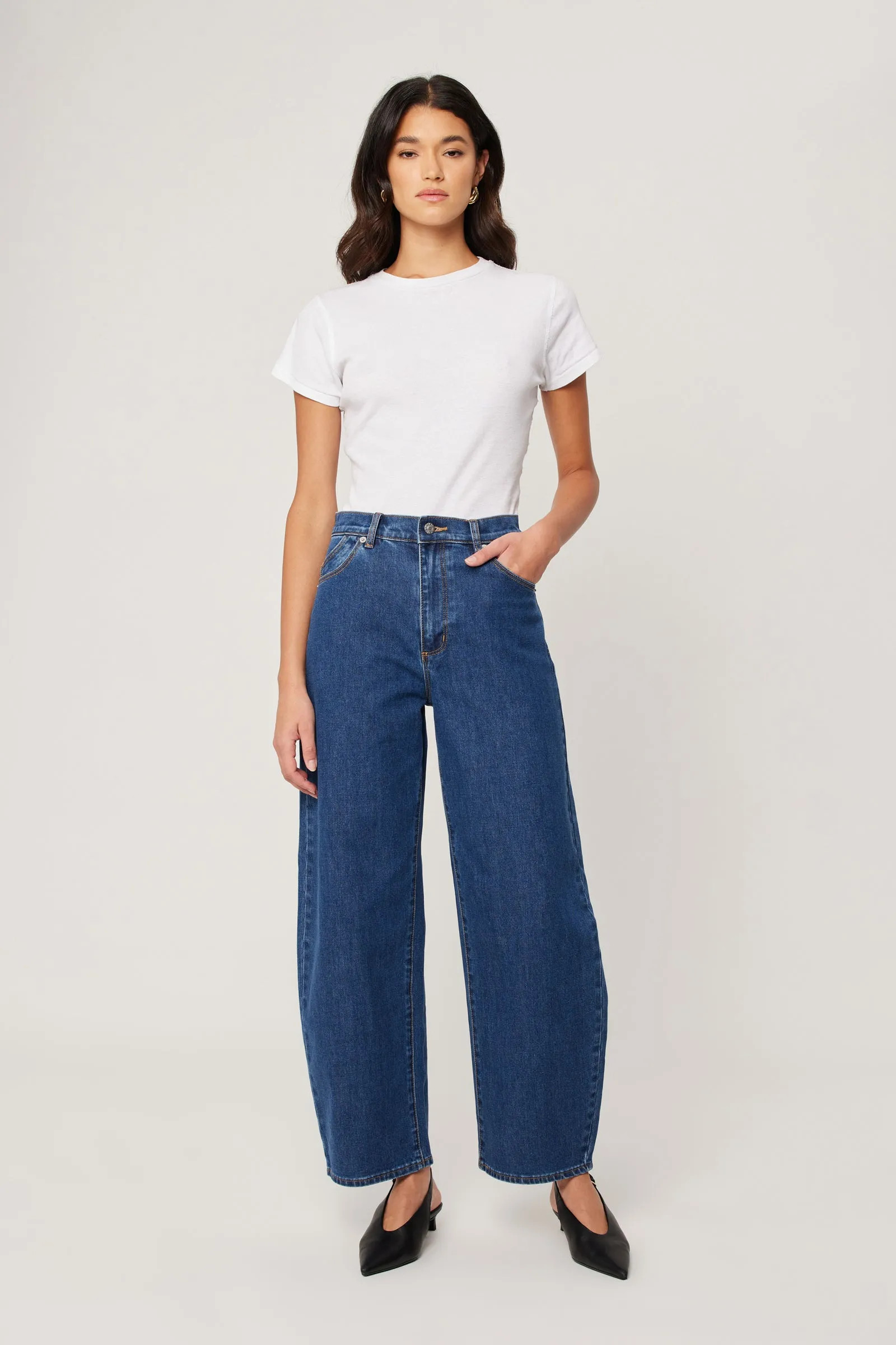 Gigi Barrel Jean - Eternal Blue | Rolla's Jeans APAC