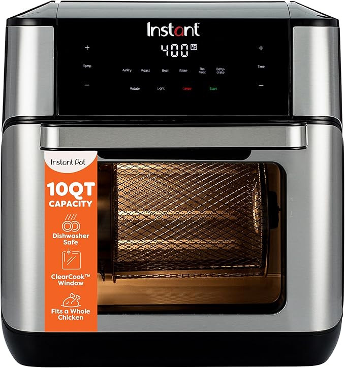 Instant Pot 10QT Air Fryer, 7-in-1 Functions with EvenCrisp Technology that Crisps, Broils, Bakes... | Amazon (US)