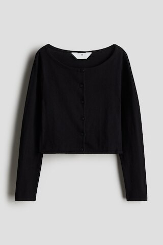 H & M - Fine-knit Cardigan - Black | H&M (US + CA)