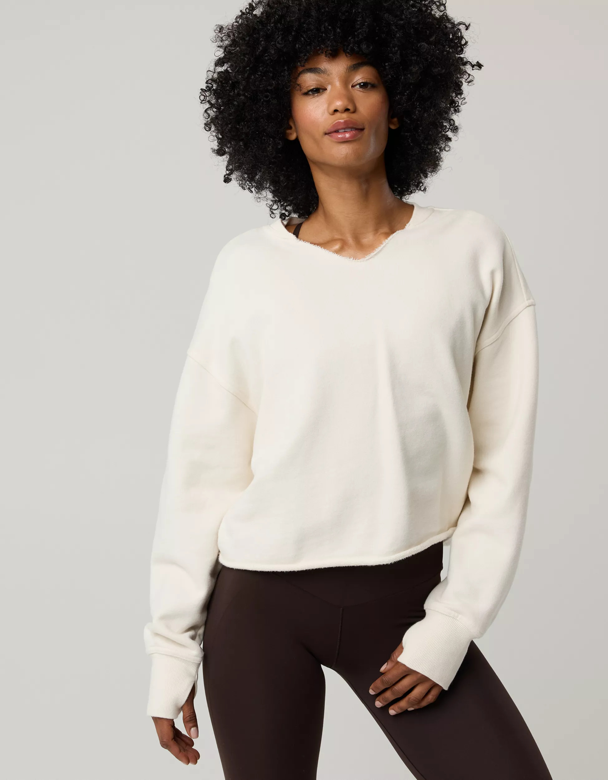OFFLINE By Aerie Throwback Notch Crewneck | Aerie