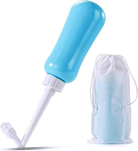 Portable Bidet Travel Large Capacity 450ml(15oz) Personal Toilet Handheld Blue | Amazon (US)