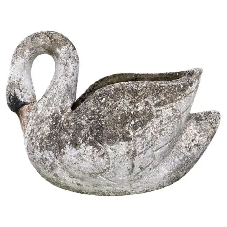 Wonderful Antique French Swan Jardiniere | 1stDibs