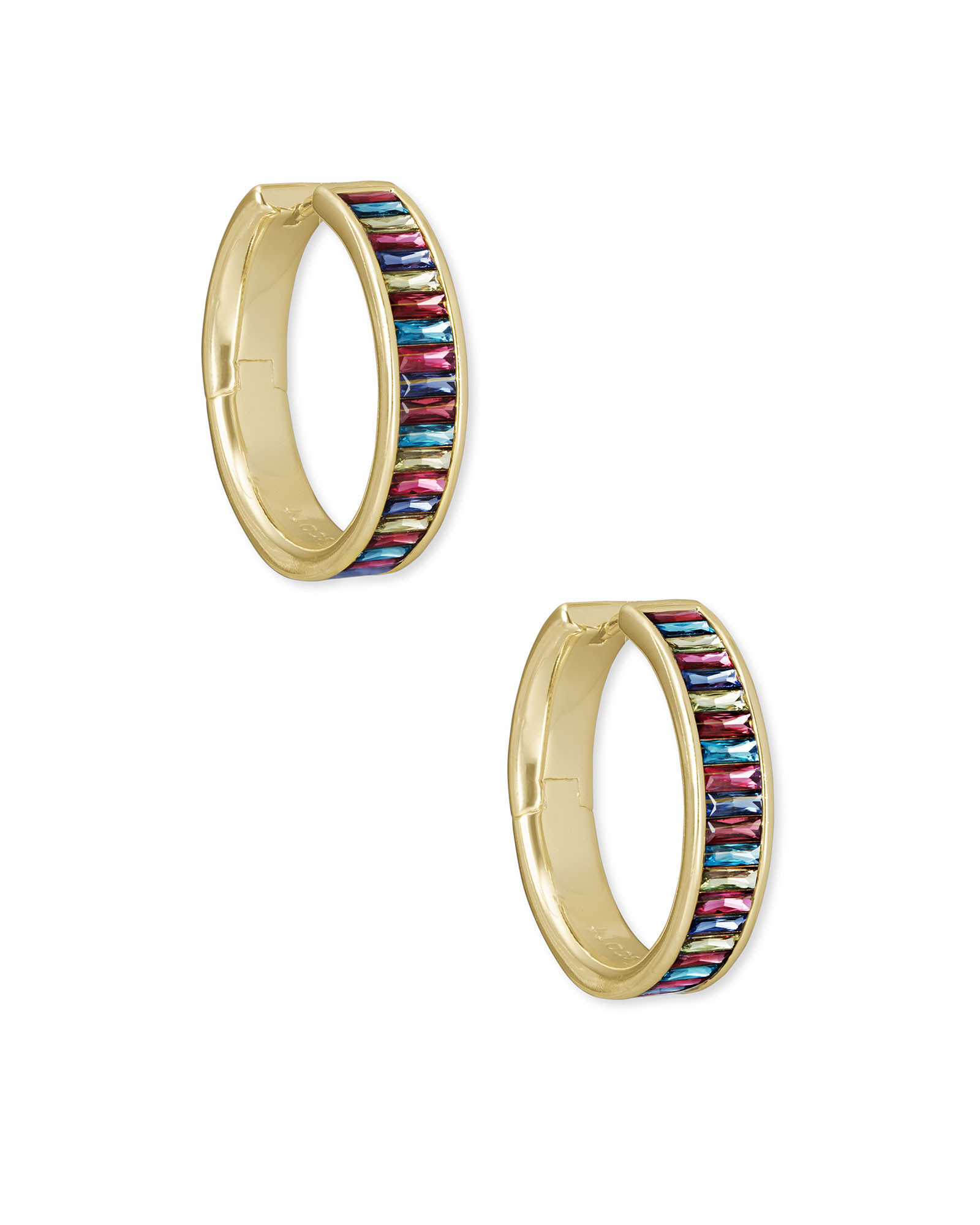 Jack Gold Hoop Earrings in Multi Crystal | Kendra Scott | Kendra Scott