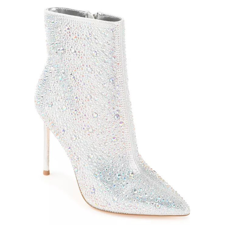 Journee Collection Womens Alexis Pointed Toe Stiletto Ankle Booties | Target