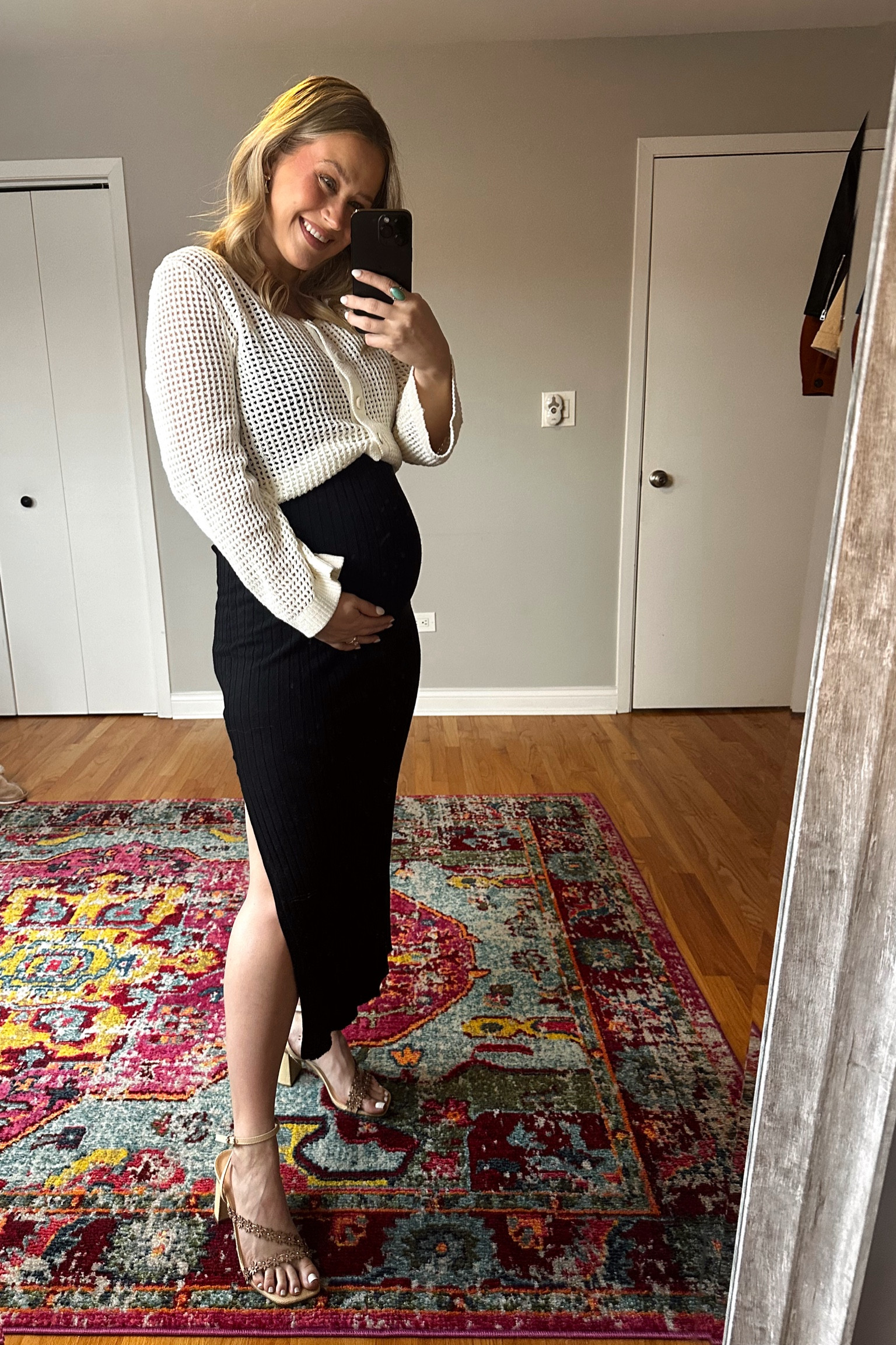 Target outfit idea for spring! Dress is not maternity, wearing a size medium. It’s 20% off right now! Linked these shoes, crocheted top and butterfly earrings #springoutfit #targetfinds #maternity #resortwear #vacationoutfit

#LTKbump #LTKsalealert #LTKshoecrush