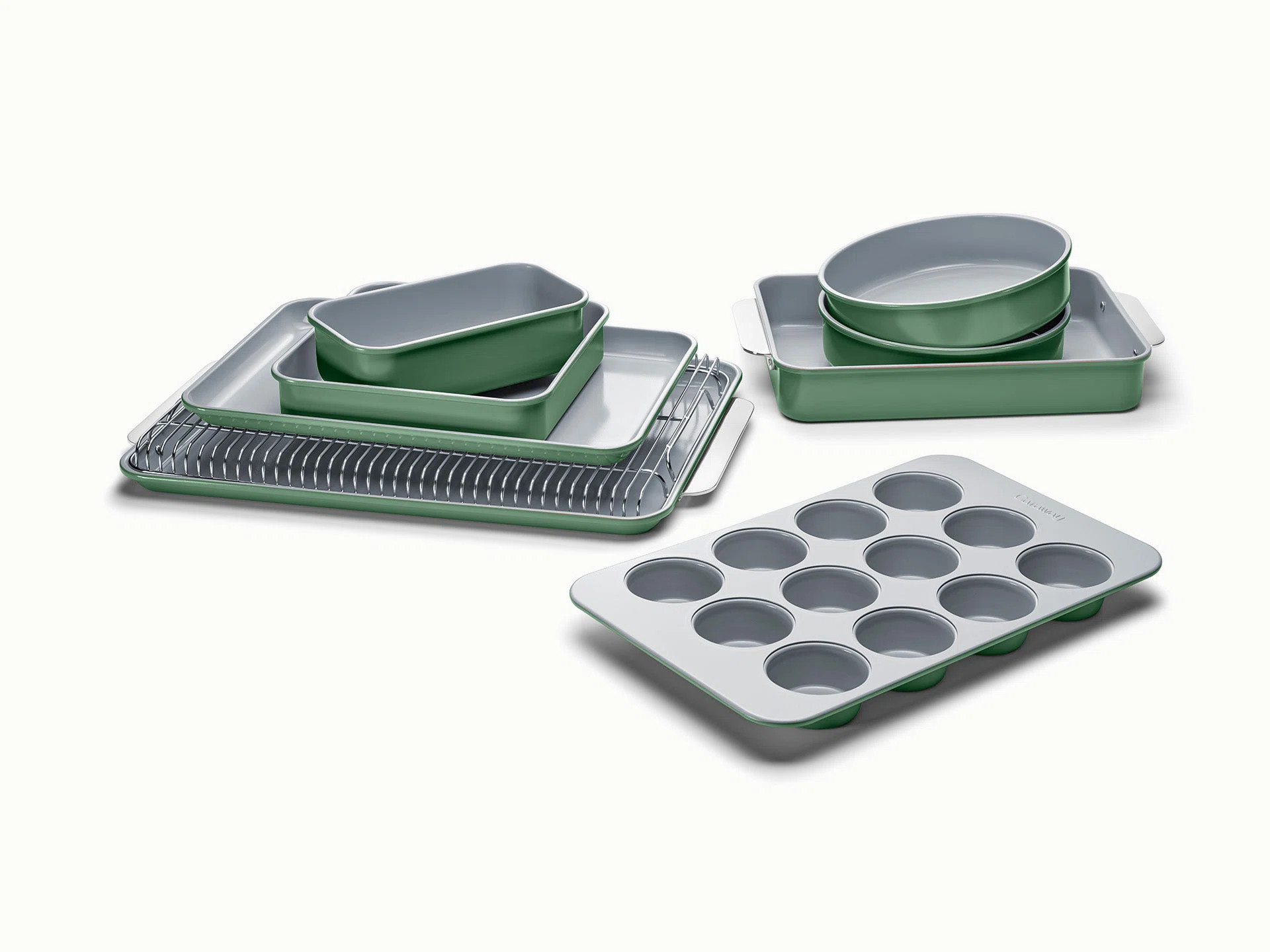 Caraway 11Pc Non-Toxic Nonstick Ceramic Mega Bakeware Set | Wayfair North America