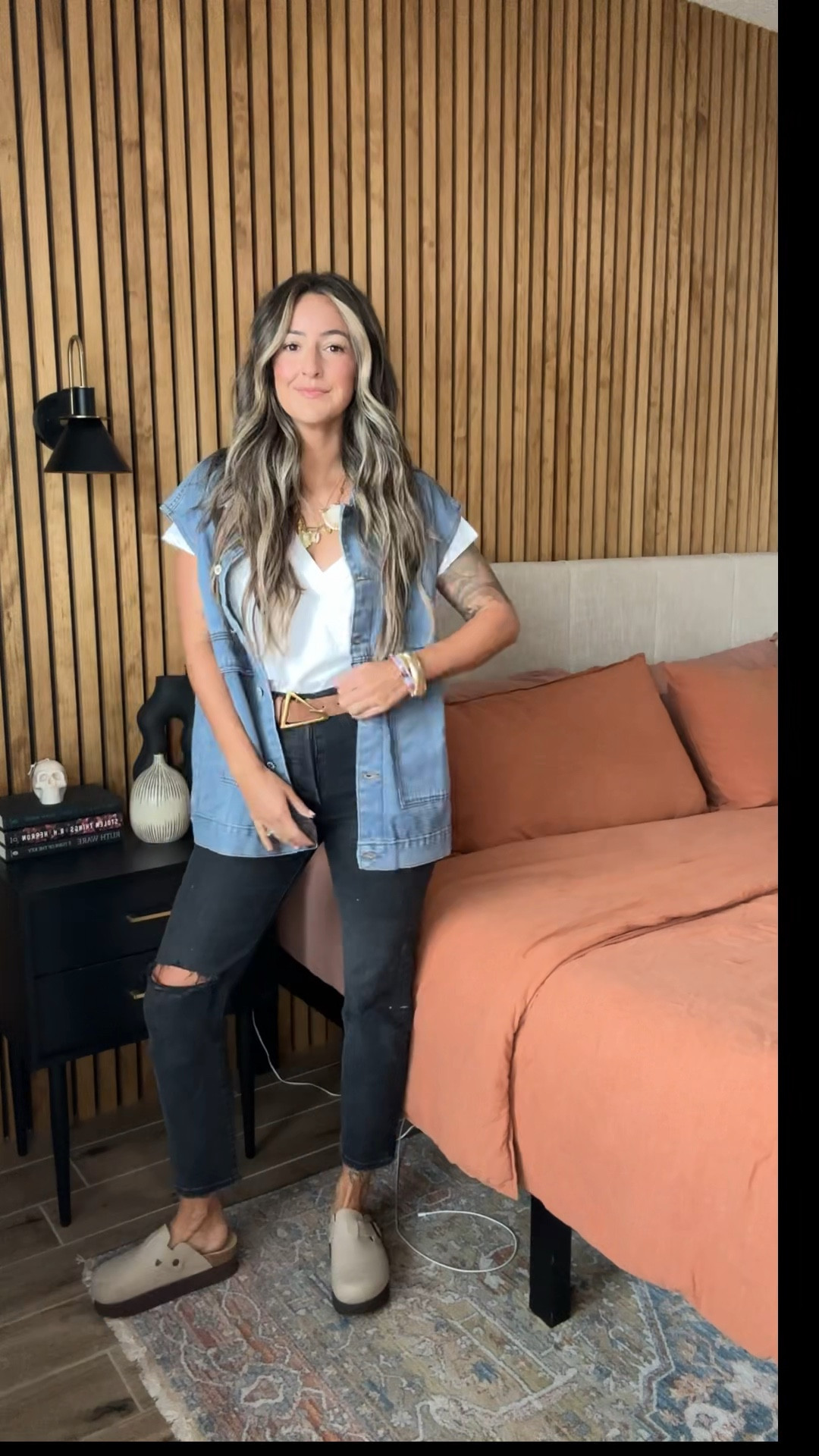 Oversized denim vests are trending for fall and this one takes the cake!!  Paired with black jeans and platform clogs to bring us into fall! 

I’m wearing a medium 

#LTKFindsUnder50 #LTKSeasonal #LTKxPrimeDay