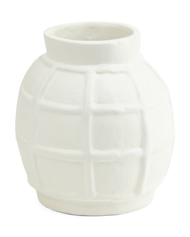 11x11 Paper Mache Windowpane Vase | TJ Maxx