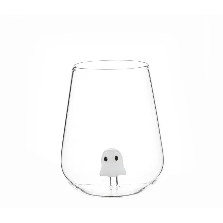 Way to Celebrate Stemless Wine Glass with Ghost - Walmart.com | Walmart (US)