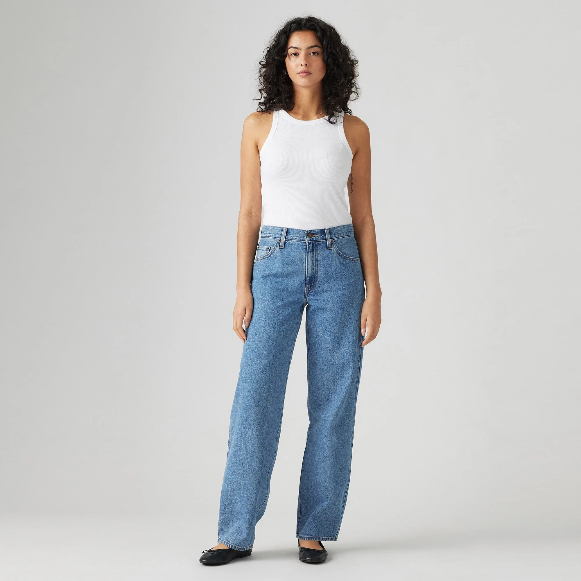 Women’s Baggy Dad Jeans in Own It Stone Wash | Levi's AU