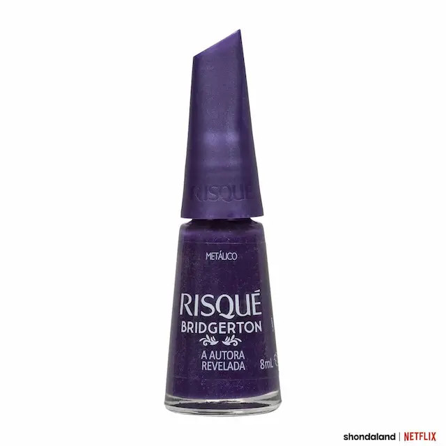 Esmalte Risqué Metálico Bridgerton a Autora Revelada 8ml | DrogaRaia (BR)