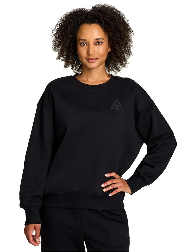 Reebok Women's and Women's Plus Weekender Oversized Crewneck, Sizes XS-4X | Walmart (US)