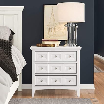 Byram 3 Drawer Nightstand, Imported, Soft Close Drawers | Amazon (US)