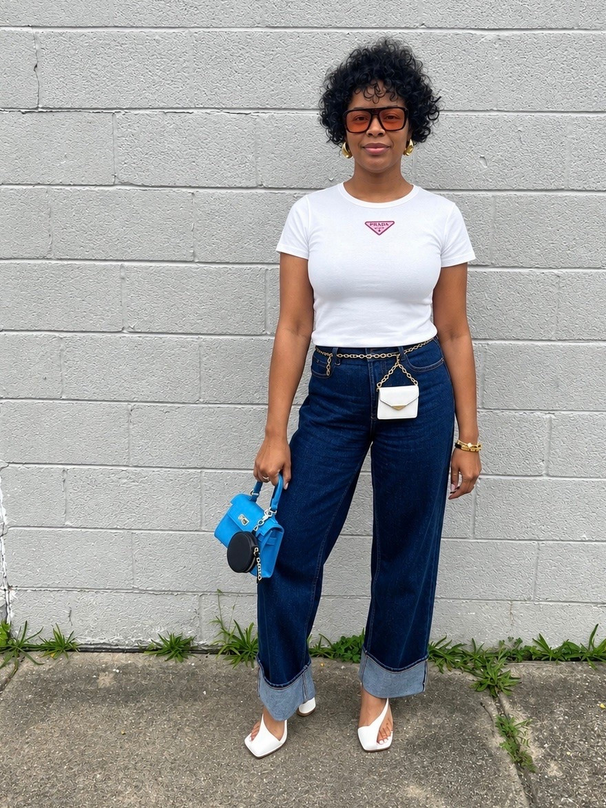 T-shirt & Denim kind of day…