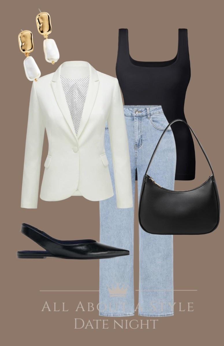 Date night but make it effortlessly chic 🖤

This combo is giving polished + comfortable — the kind of look that turns heads without even trying. 

If you love elevated basics you can wear on repeat, this one's for you.

Follow me on LTK for more easy outfit inspo!

#DateNightLook #LTKStyle
#EffortlessChic #Over40Style #ClassicWithATwist
#LTKFinds 

#LTKPetite