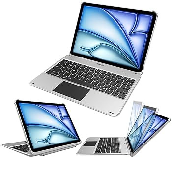 Arteck iPad Air 11-inch/Air 5th 4th Generation Keyboard Case with Trackpad, Bluetooth Keyboard wi... | Amazon (US)