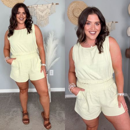 Midsize Amazon resort wear vacation outfit inspo 🌴🌊🌺 Brunch outfit 
Matching set size: XL 
#midsizeoutfits #vacationoutfits #resortwear #ootd #styleinspo #brunchoutfit #founditonamazon #matchingset #shorts #tanktop #sandals 

#LTKstyletip #LTKcurves #LTKSeasonal