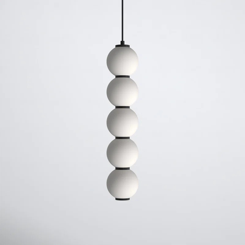Mangata Light Glass Steel Pendant | Wayfair North America