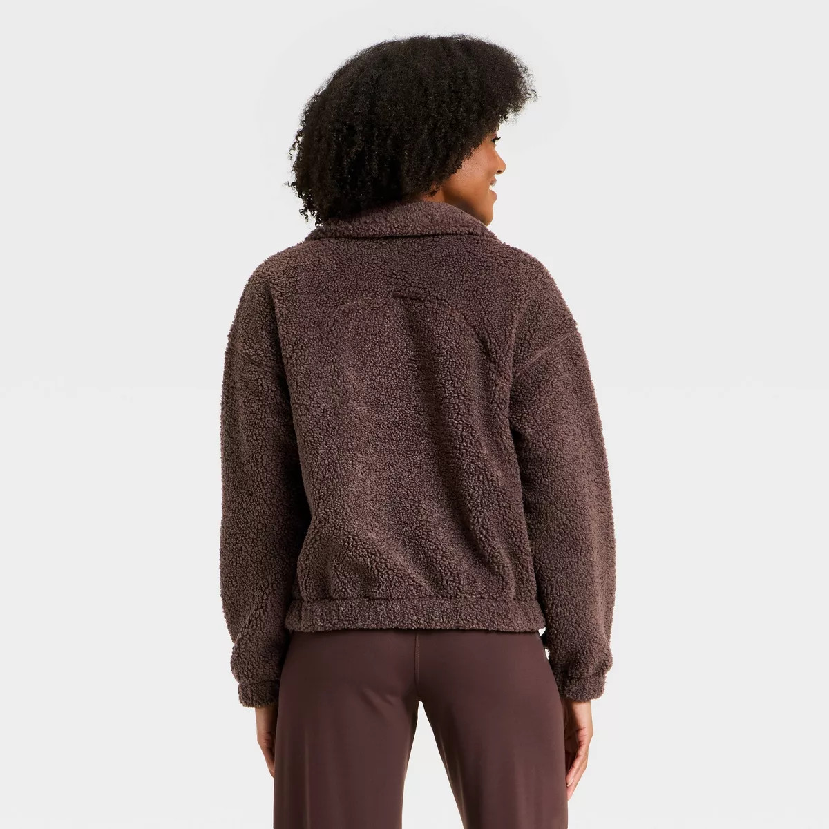 Women's High Pile Fleece 1/2 Zip Pullover Jacket - All In Motion™ | Target