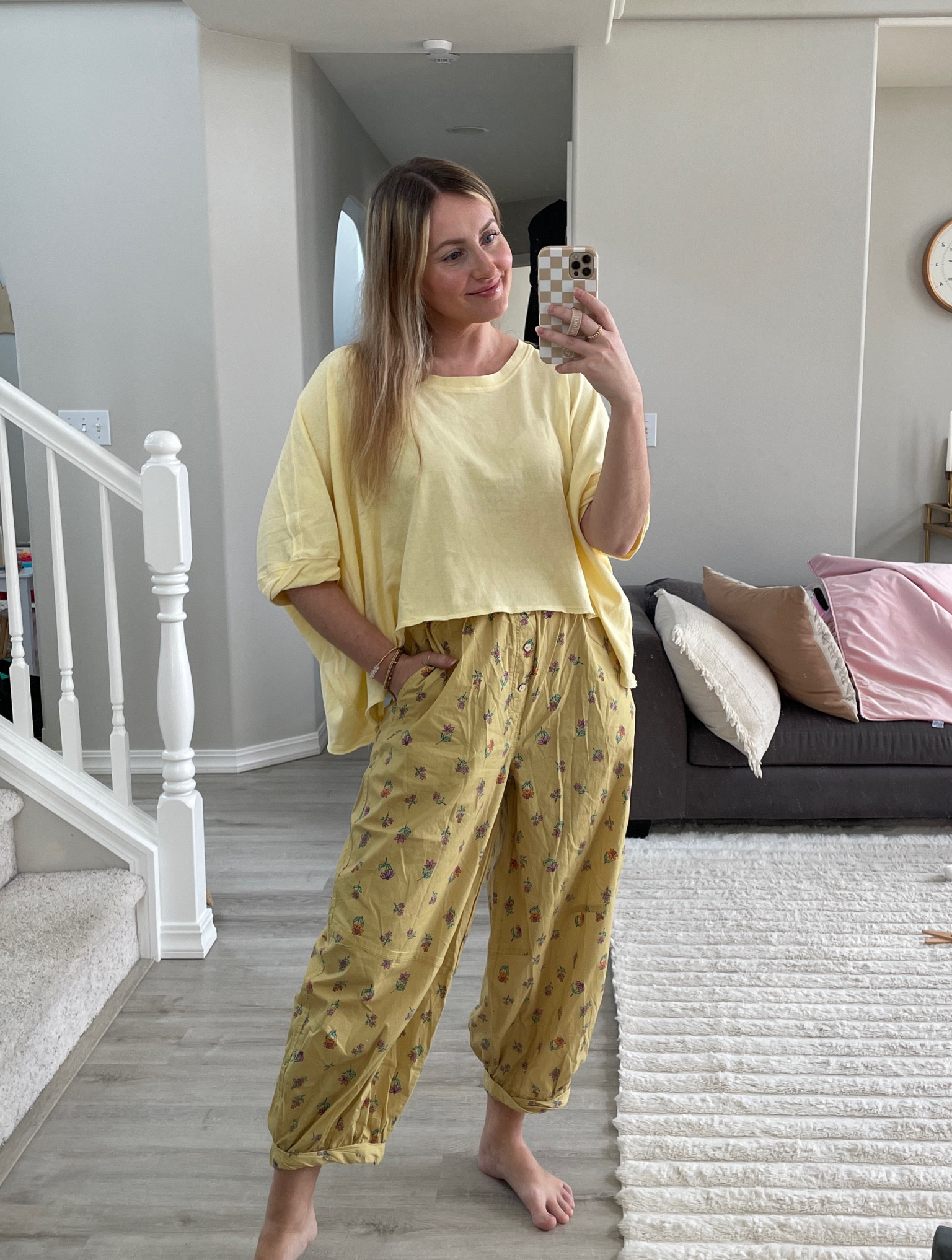 Living in these pants 💛💐😍
Free people top - sized up to M, crop fit
Pants fit tts - wearing S (so light and comfy!!) need more colors 


#LTKFindsUnder100 #LTKStyleTip