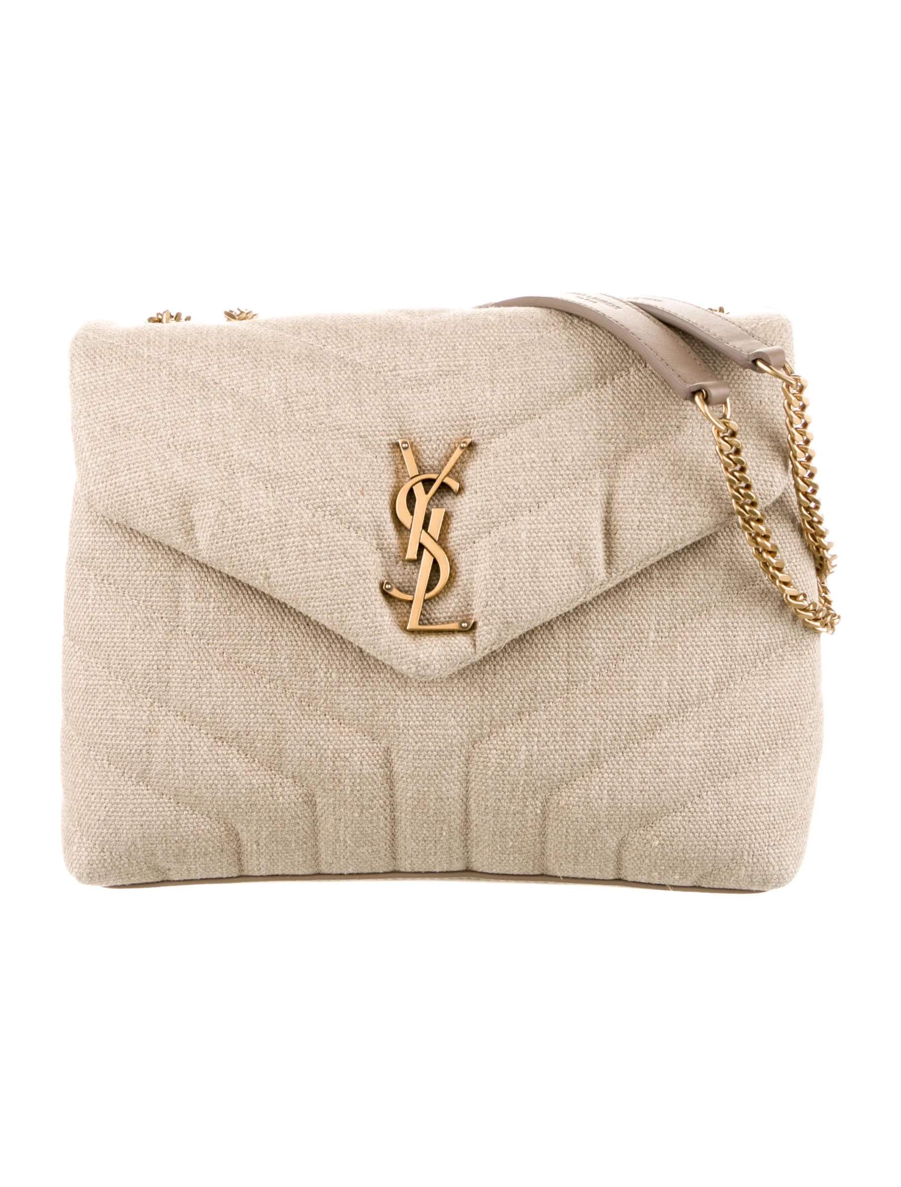 Linen Y Quilted Monogram Small Loulou w/ Tags | The RealReal