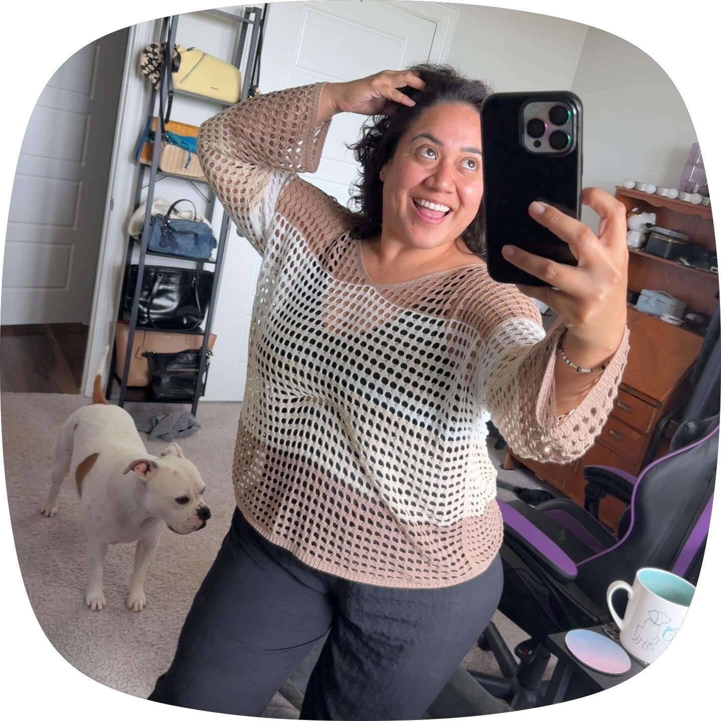 Work from home fit of the day. This shelf hold my bags so they are ready to go when I am!

#LTKSwim #LTKTravel #LTKHome