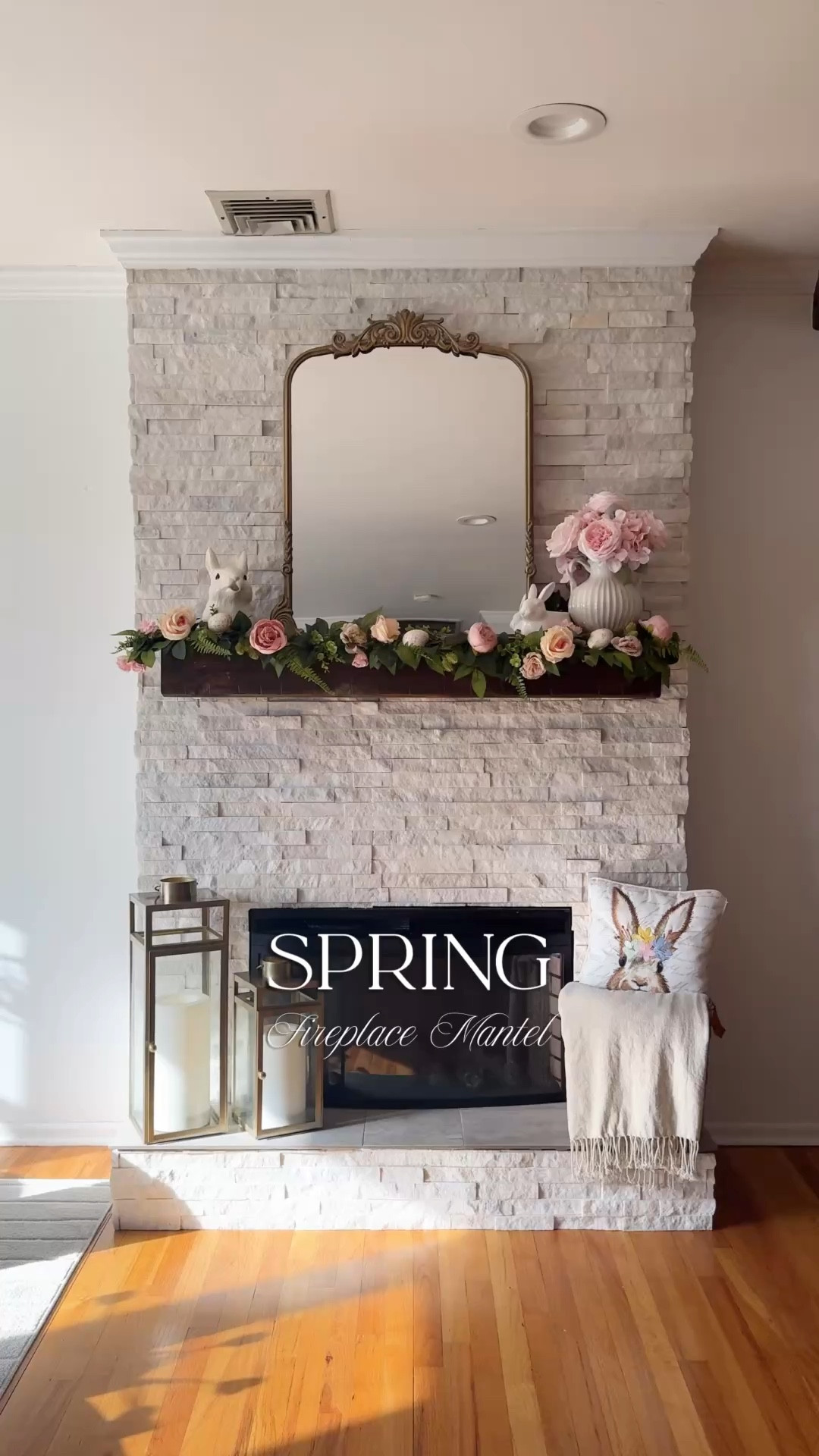 A little spring refresh by the fireplace 🌸🐰Florals,bunnies, and cozy vibes all in one space 🤍

Do you decorate your fireplace for spring?  


#springdecor #springhome #fireplacedecor #easterdecor #cozyhome #homedecorideas #neutraldecor #springvibes #decorinspo #livingroomdecor #cozystyle #eastervibes

#LTKSaleAlert #LTKSeasonal #LTKHome