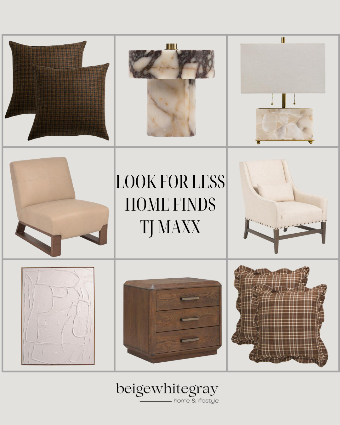 Look For Less Home Finds TjMaxx