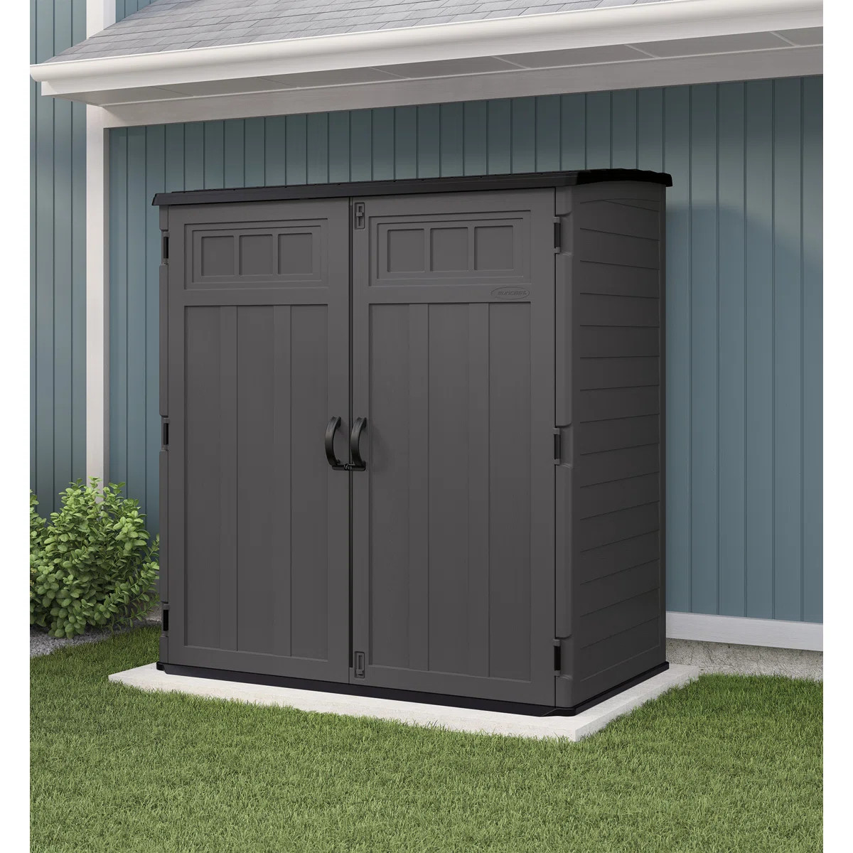 Suncast 5 ft. 10.5 in. W x 3 ft. 8.25 in. D Resin Vertical Storage Shed | Wayfair North America