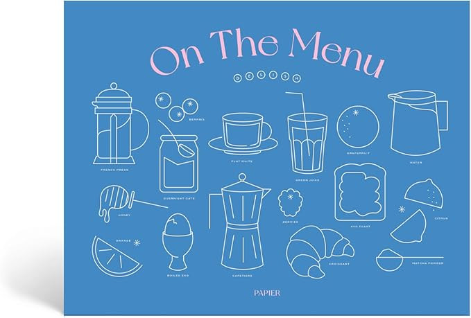 Papier On The Menu Weekly Meal Planner & Shopping List Pad | 1 Page Per Week | Plan Daily Breakfa... | Amazon (US)