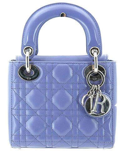Leather Handbag Lady Dior (Authentic Pre-Loved) | Rue La La