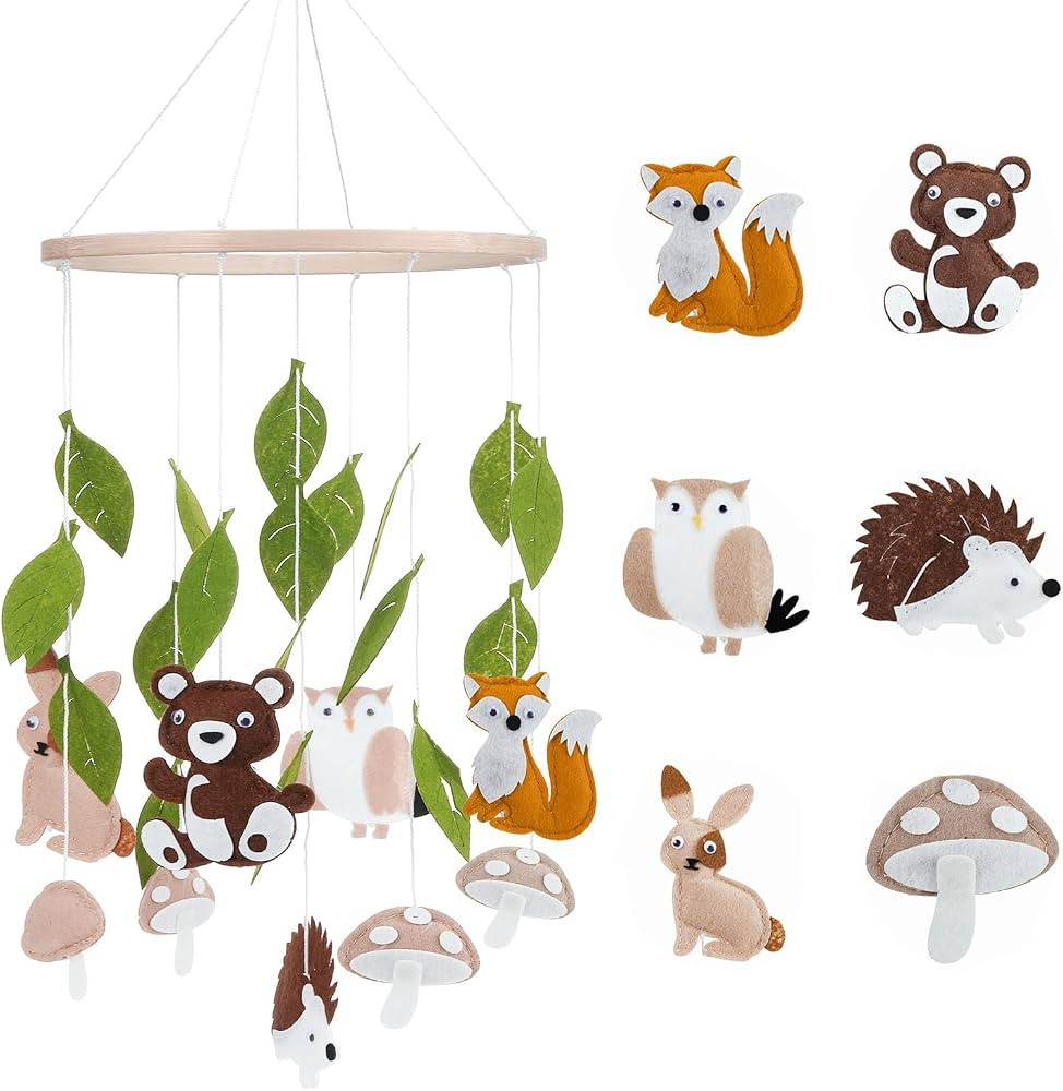 Woodland Ocean Mobile for Crib Jungle Baby Nursery Mobiles Forest Safari Mobile for Crib Baby Mob... | Amazon (US)