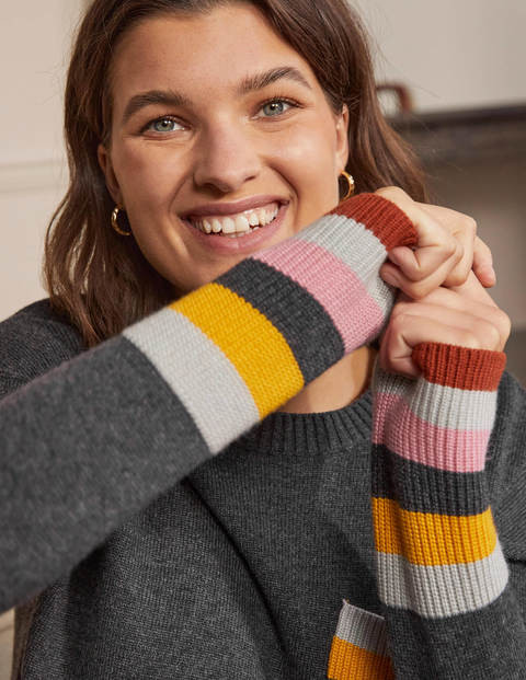 Stripe Pocket Relaxed Sweater | Boden (US)