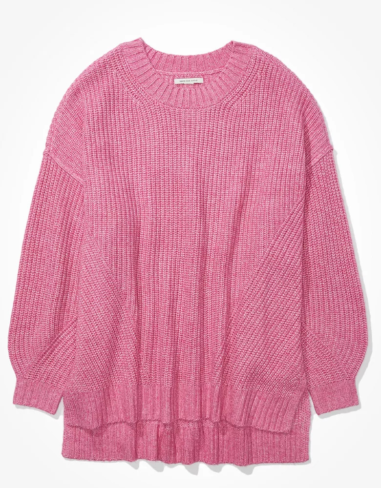 AE Oversized Dreamspun Crew Neck Sweater | American Eagle Outfitters (US & CA)