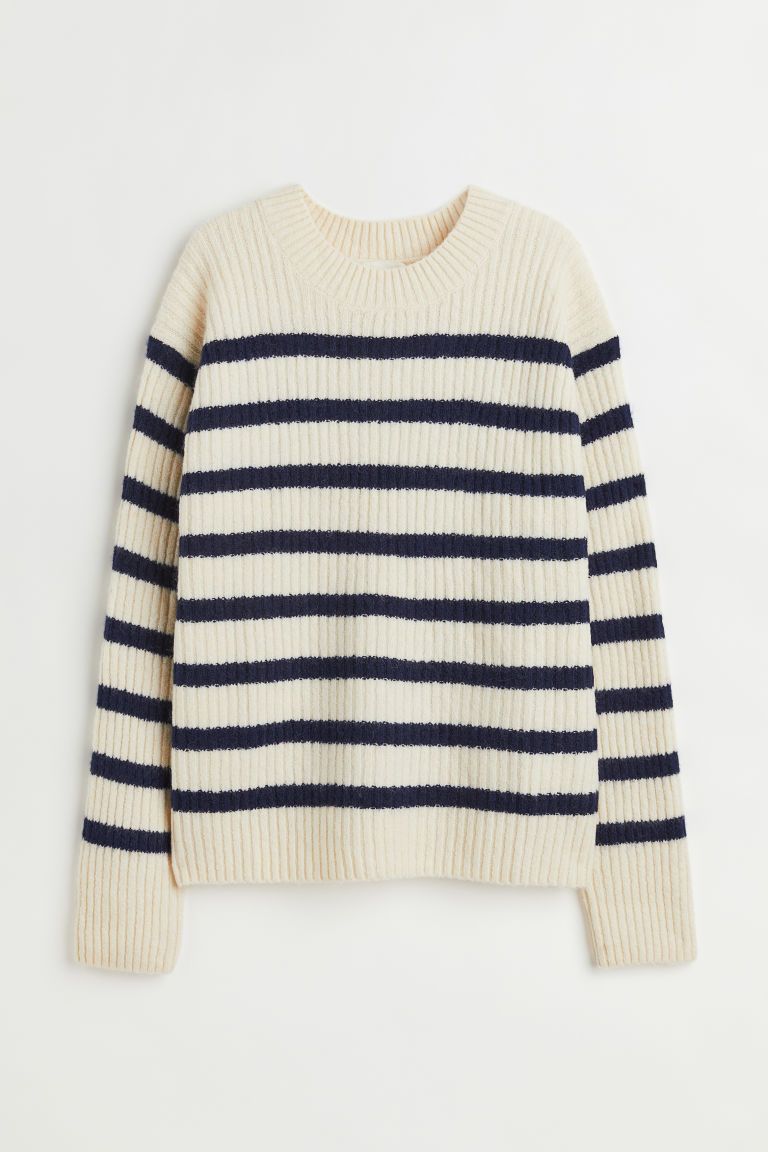 H & M - Rib-knit Sweater - Beige | H&M (US + CA)