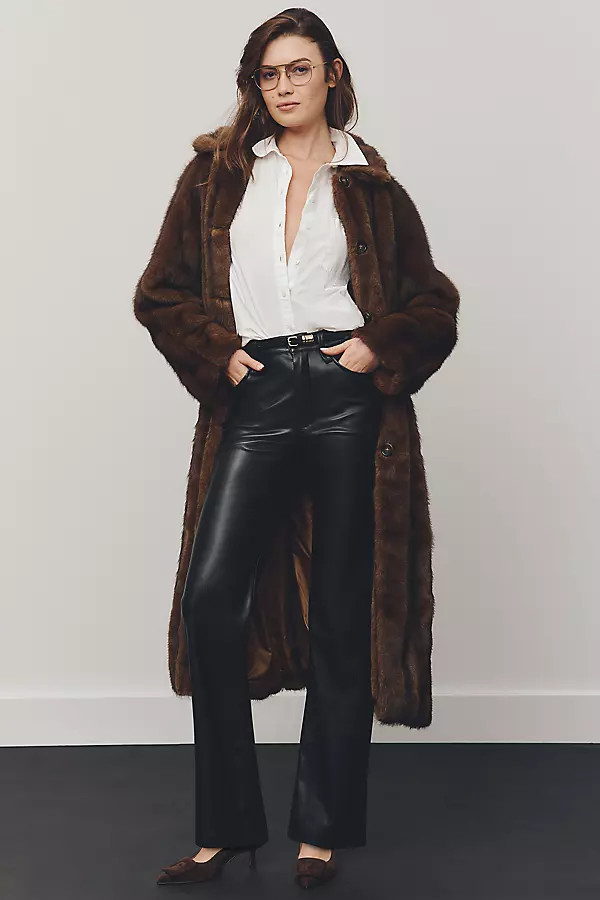 The Margot Faux Leather Pants | Anthropologie (US)