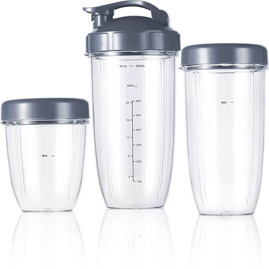 Replacement Cups Kit 18oz Short Cup 24oz Tall Cup 32oz Colossal Cup with Flip-Top To-Go Lid and S... | Amazon (US)