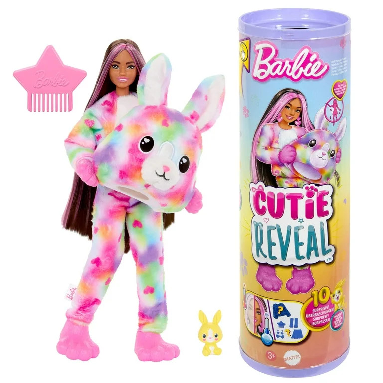 Barbie Cutie Reveal Bunny Doll & Accessories, Color Dream Series with 10 Surprises | Walmart (US)