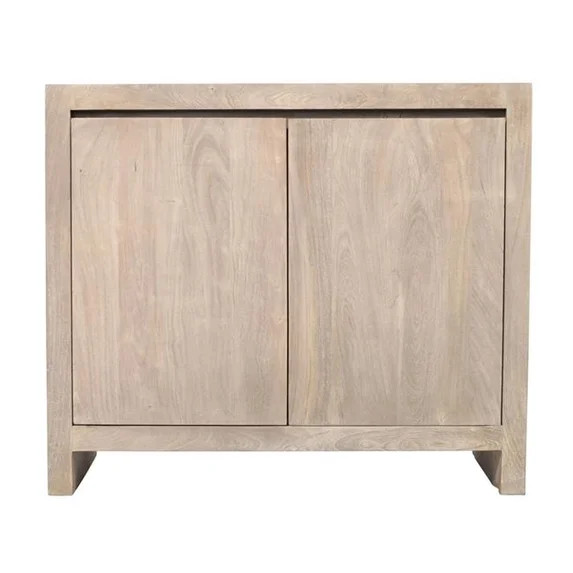 Argyle 2-Door Sideboard in Modern Light Ash Ivory Finish on Reclaimed Solid Wood | Walmart (US)