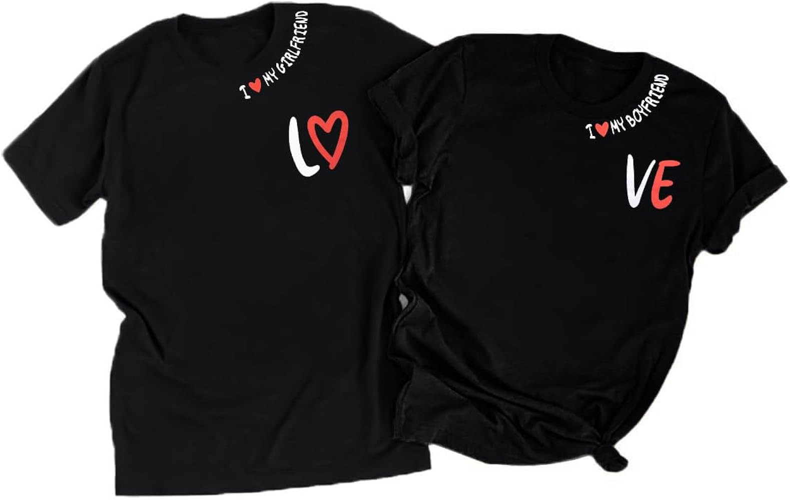 FRYAID Couples Shirts Matching Shirts for Couples Couple Shirts for him and her Funny Cute Graphi... | Amazon (US)